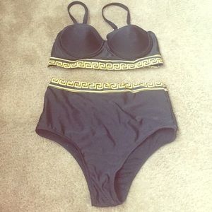 👙👙SALE!! Brand New Black High Waisted Two Piece