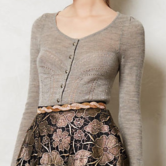 Flash Sale!! 🎉🎉 Anthro grey/silver cardigan