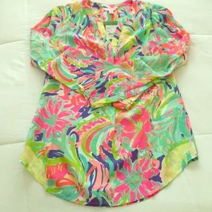 Lily Pulitzer Casa Banana blouse