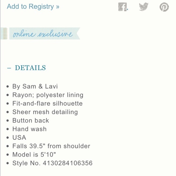 Rare! Betony Dress by Sam & Lavi - Small - Picture 2 of 4