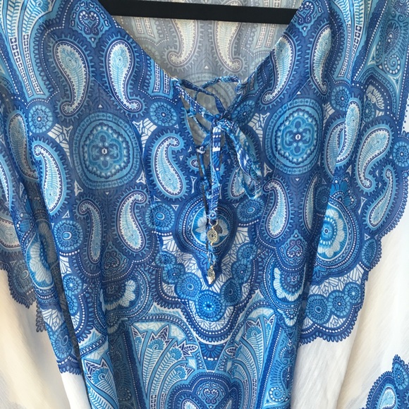 Beach Coverup Kimono Printed Beach Coverup! - image 3