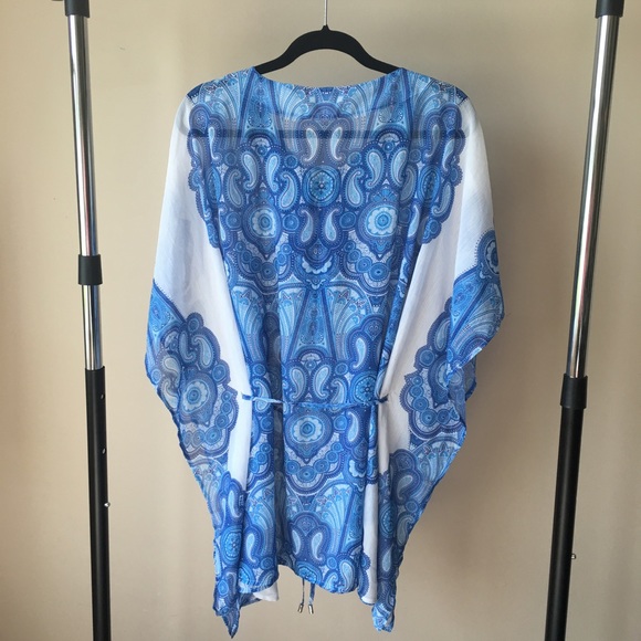 Beach Coverup Kimono Printed Beach Coverup! - image 4