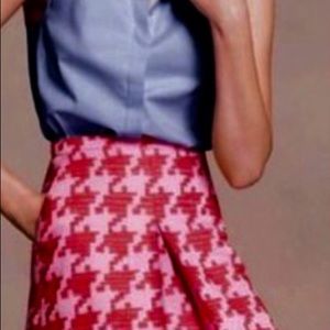 J. Crew  Houndstooth pixelated skirt