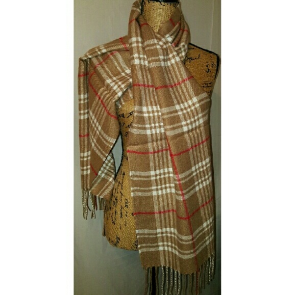Cashmere & Wool Fringed Scarf - Picture 3 of 3