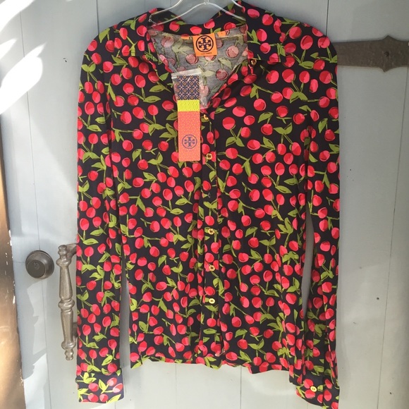 NWT Tory Burch Cherry Top Size S
