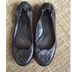 Tory Burch black flats Sz 6.5