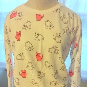 Cat crew neck sweatshirt