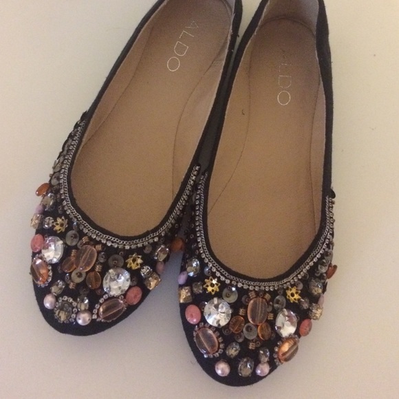 Jeweled Aldo Flats