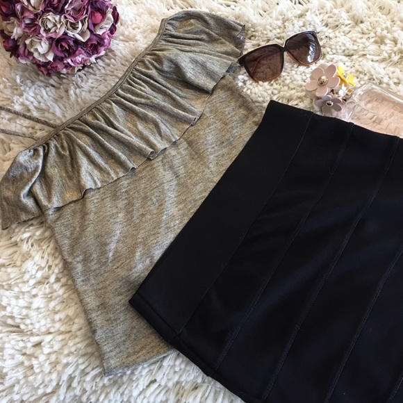 One Shoulder Ruffle Top