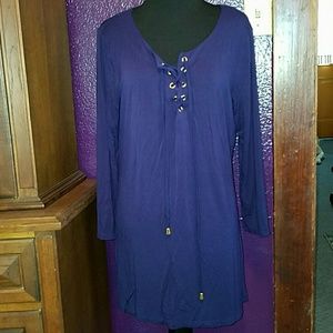 Dark blue tunic top