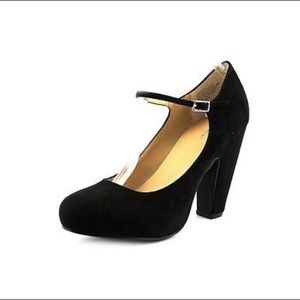 Nine West Womens Size 5 Black Platform Heels Shoes