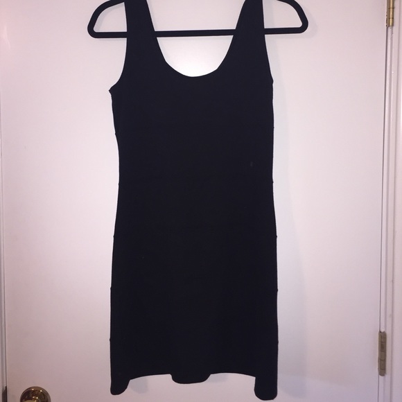black mini dress