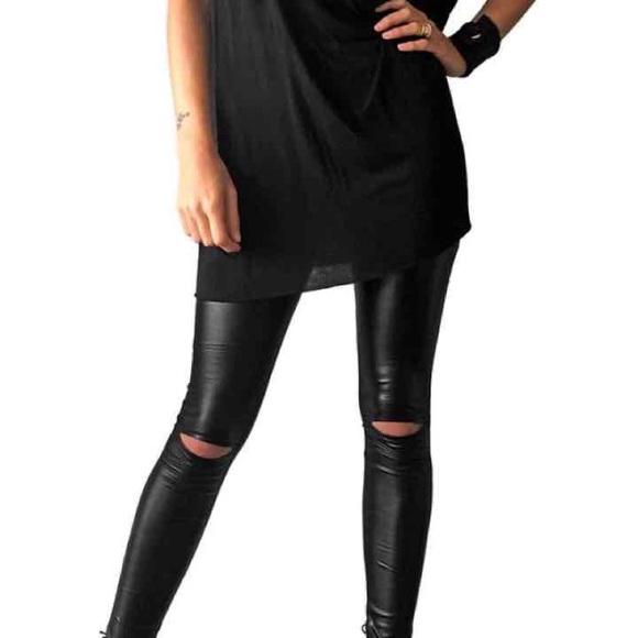 Leather leggings