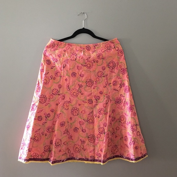 Cynthia Steffe Embroidered Skirt