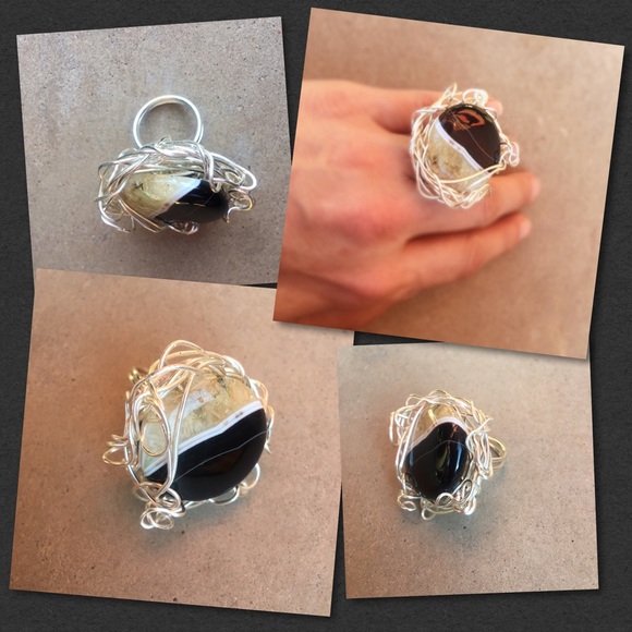 Agate Lovely Stone Ring - Picture 2 of 8