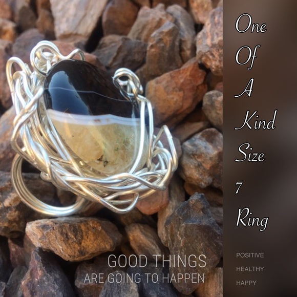 Agate Lovely Stone Ring - Picture 3 of 8