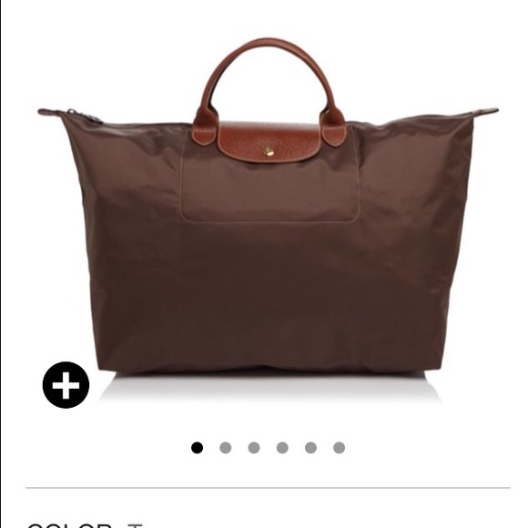 Authentic Longchamps Le Pilage large tote.