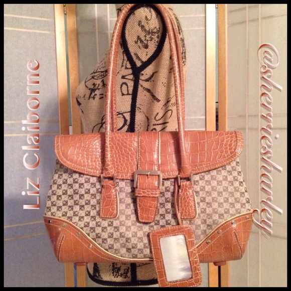 Liz Claiborne Handbags - 👜Liz Claiborne Brown & Tan Shoulder Bag NWOT