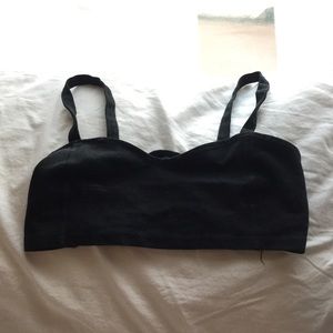 Black brandy bra top
