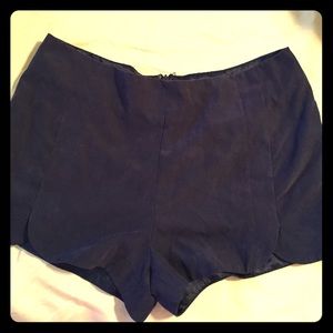 Forever 21 Navy suede shorts