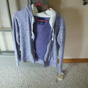 Hooded zip up sweatshirt