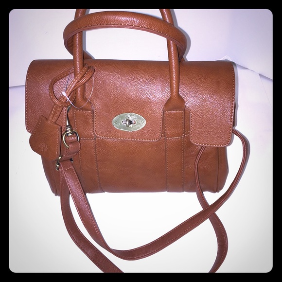 New Women's Faux-Leather brown handbag