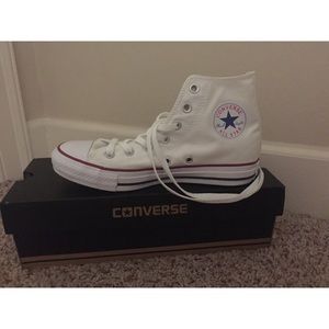 Converse White Hightop Shoes