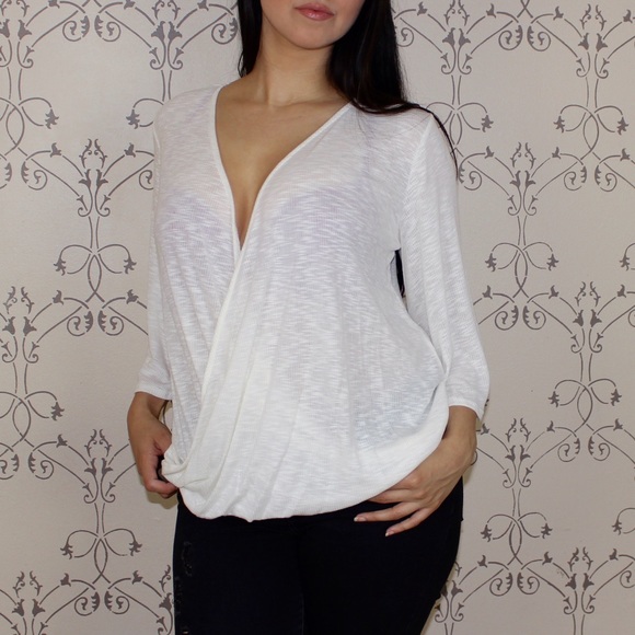 ⚜️ Karena Ivory Knit Draped Dolman