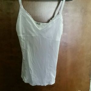 White lace tank