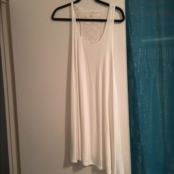 white shift dress