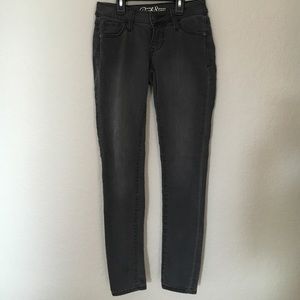 Grey wash skinny jeans