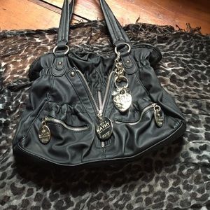 Kathy Van Zeeland Black Shoulder Bag