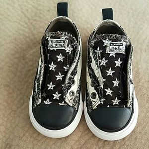 Boys velcro stars and stripes converse