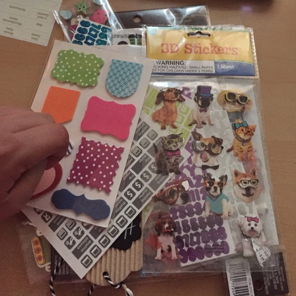 A lot of stickers