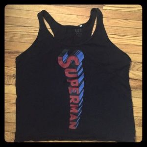 Over-sized Superman tank