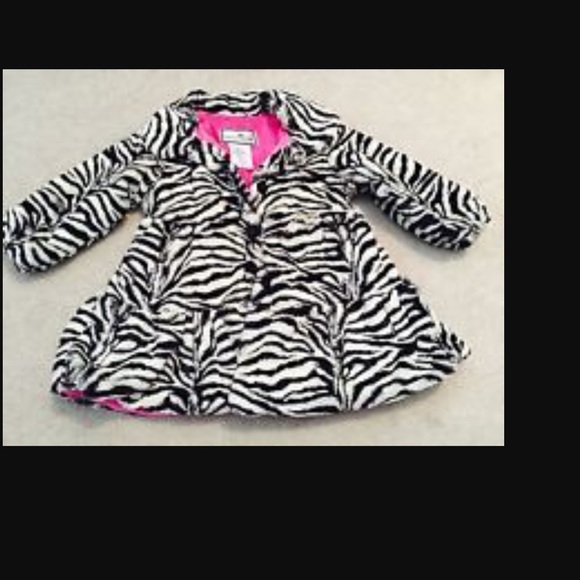 Widgeon 2t zebra print faux fur coat