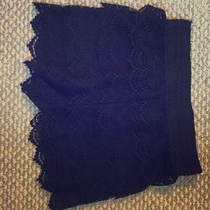 Intricate lace shorts