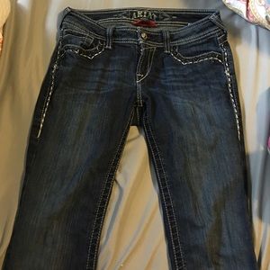 Ariat boot cut jeans.