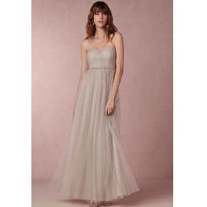 Jenny Yoo Anthropologie BHLDN dress grey sz 12
