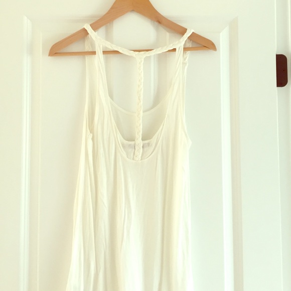 Reiss white top with braiding detail