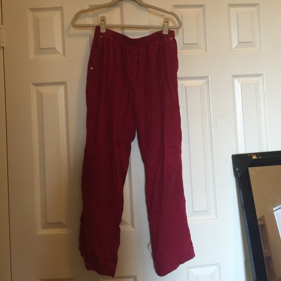 Funky Red Corduroy Pants