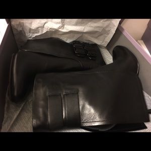 Vera wang black ankle booties lavender collection