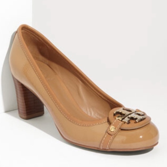 Tory Burch Aaden mid heel pump - cognac sz 7