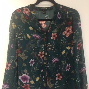 Floral Sheer Blouse
