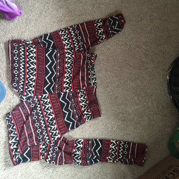 Aztec print leggings