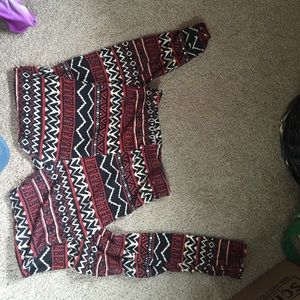 Aztec print leggings