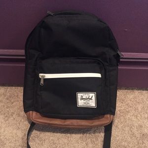 Used Herschel pop quiz black backpack
