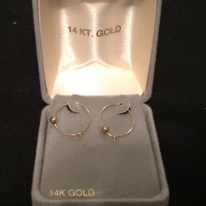 14k gold hoop earrings
