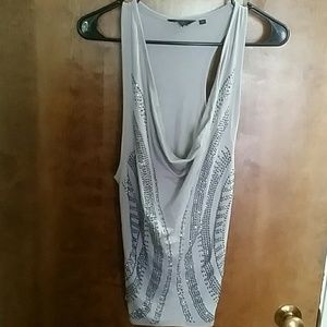 NEW Gray embellished tank