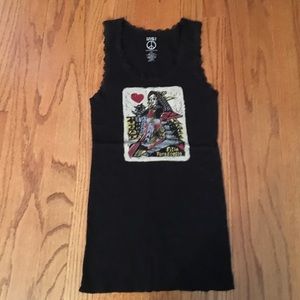 Lucky Brand Tank Top w Screen Print